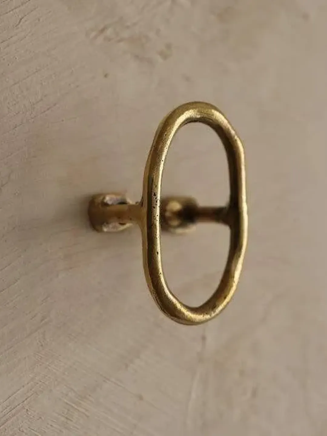 Antique Brass Door Handle - Brushed Brass Door& Wall Sign - Antique Aged Brass