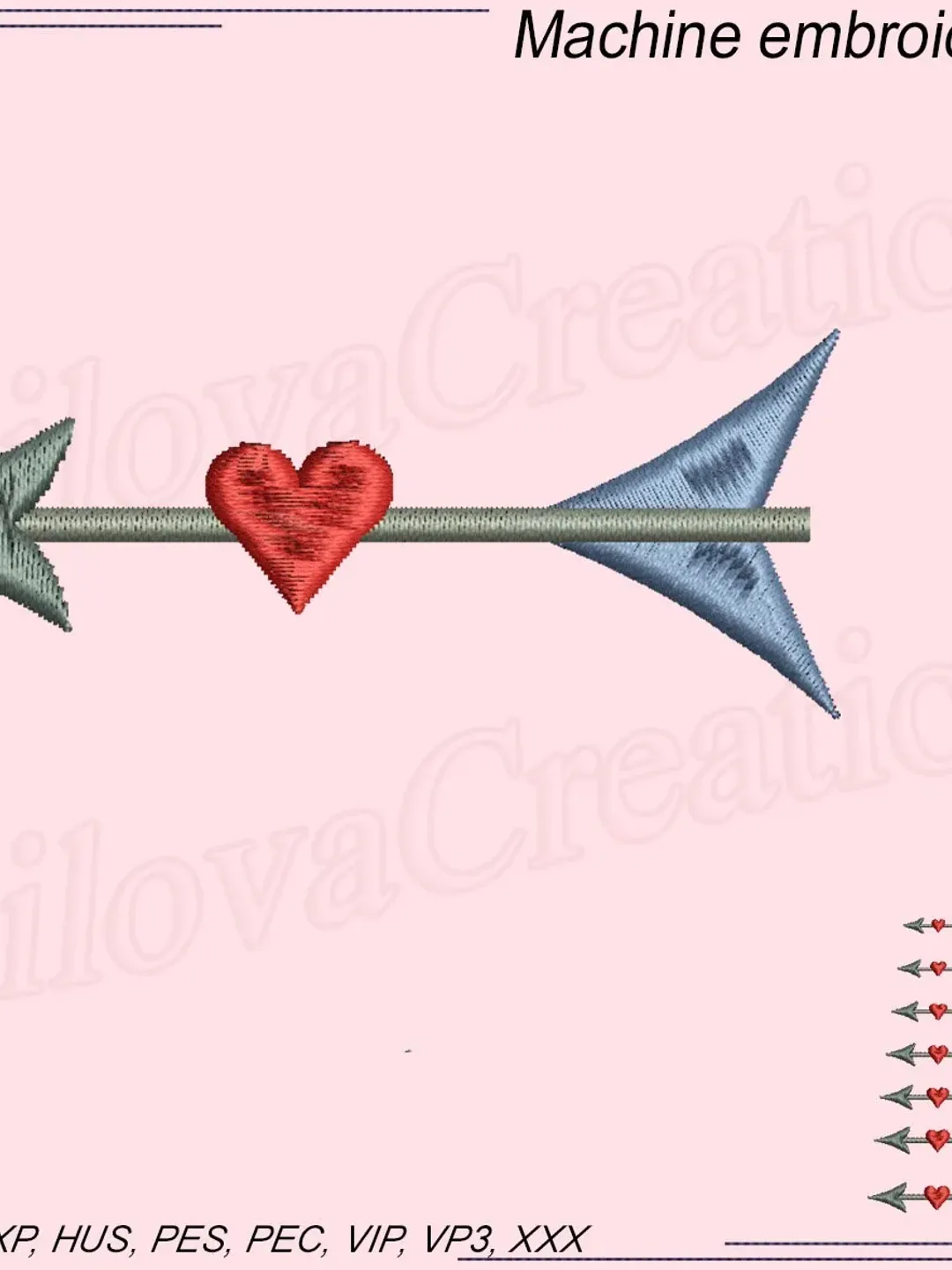 Arrow machine embroidery designs for hoop 4x4 Embroidery Files Instant Download