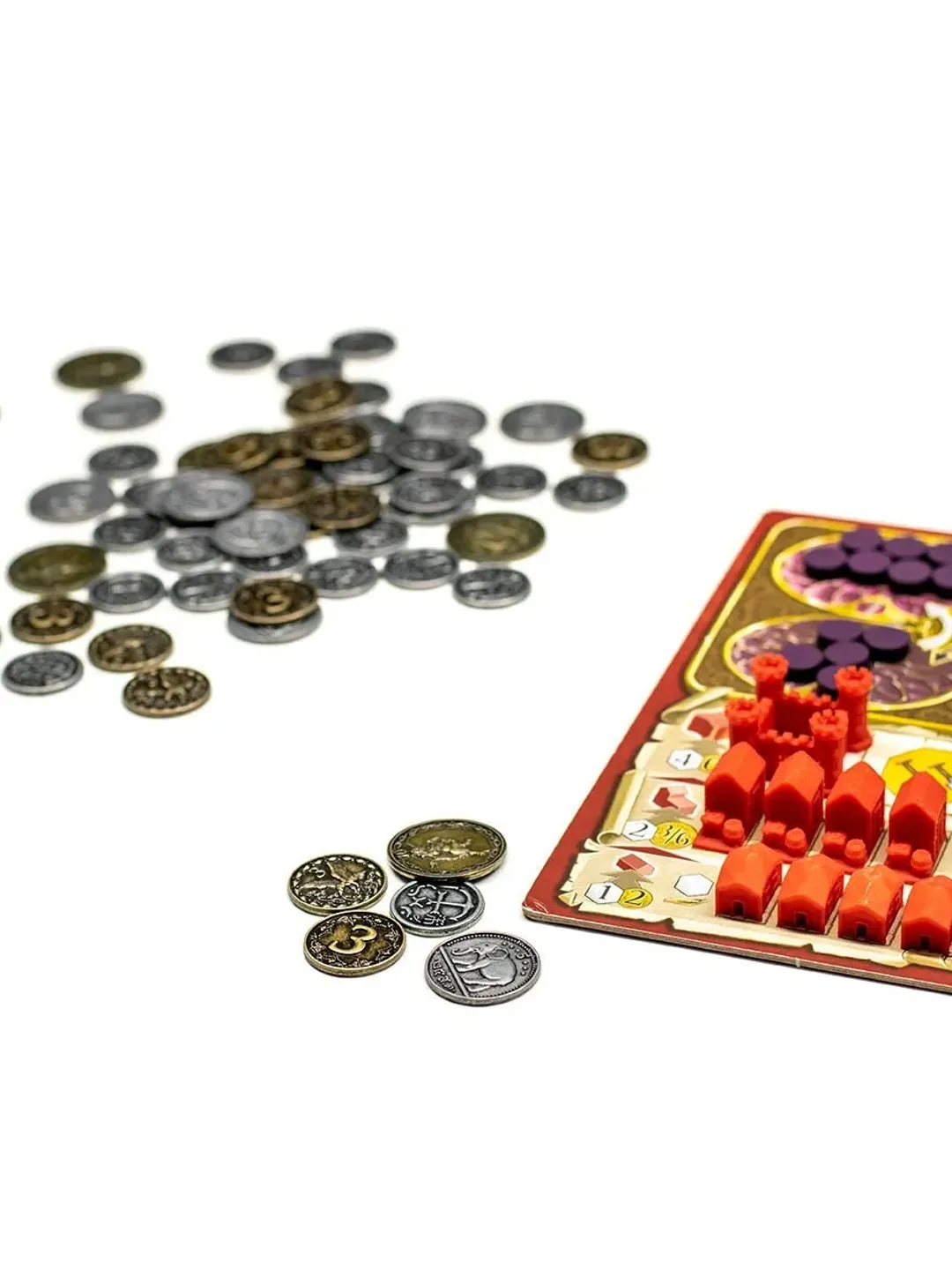 Metal Coins - Terra Mystica Compatible Board Game Accessories Token Coin Upgrade