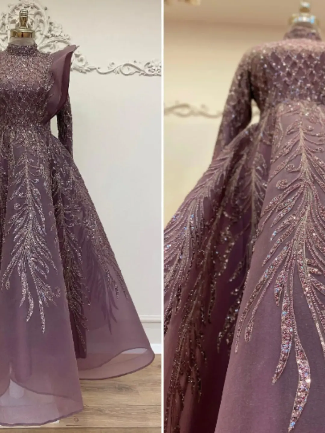 Ahunare Wedding Dress, Muslim Evening Gown, Nikah, Islamic Wedding, Engagement, Bridesmaid, Maxi Dress