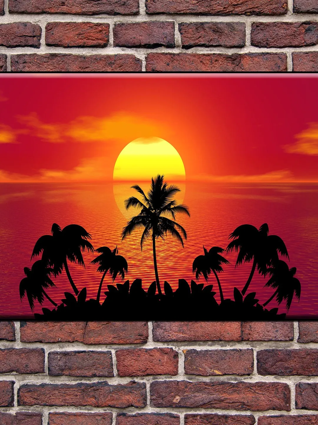 Sunset Print on Canvas , Floating Frame Option, Modern Wall Art, Extra Large Canvas Wall Art