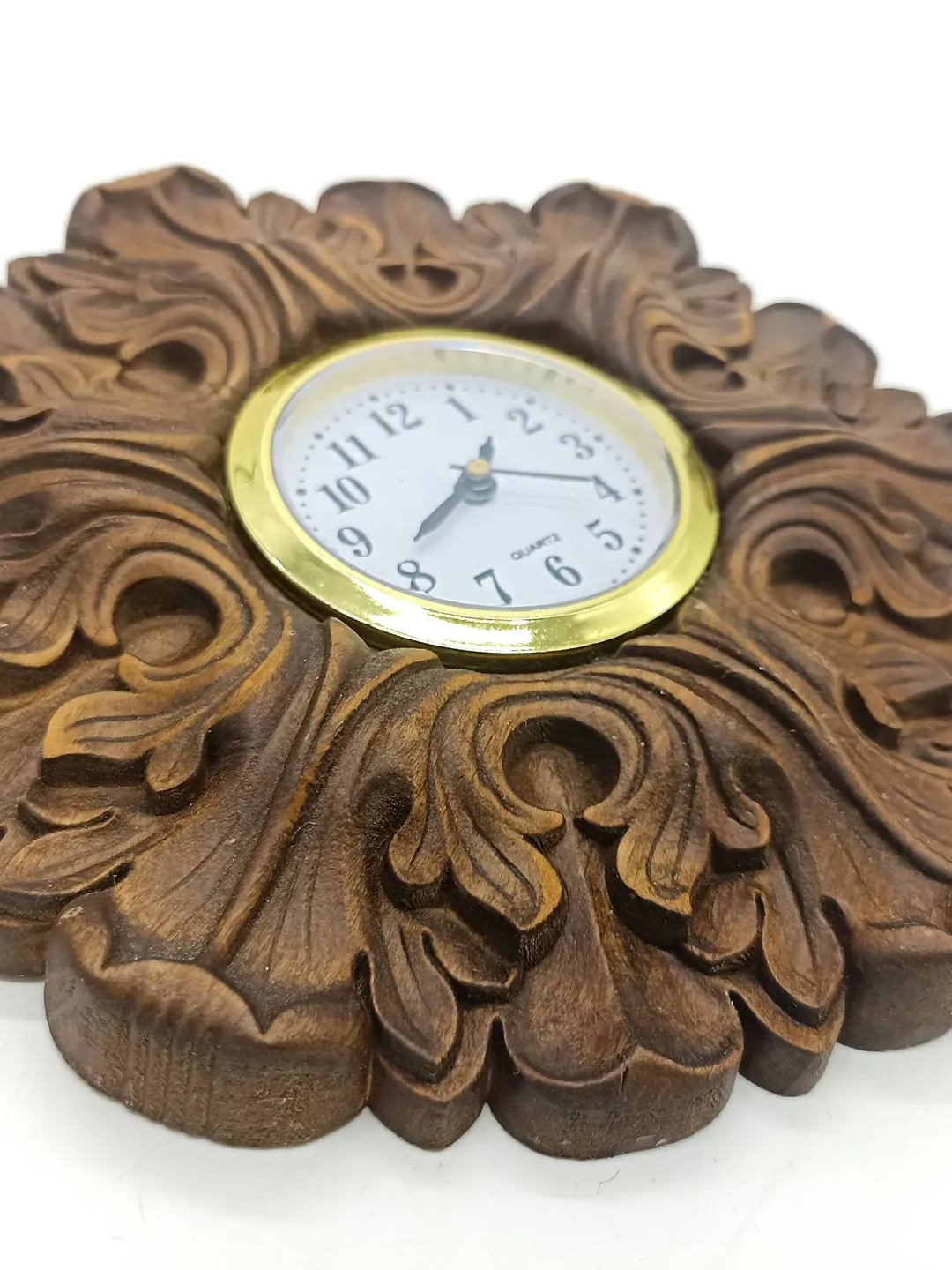 Wooden wall clock, Wall clock, Rustic wall clock, Wooden clock, Wooden Carver Panel, Wooden wall decor, carved wood wall art