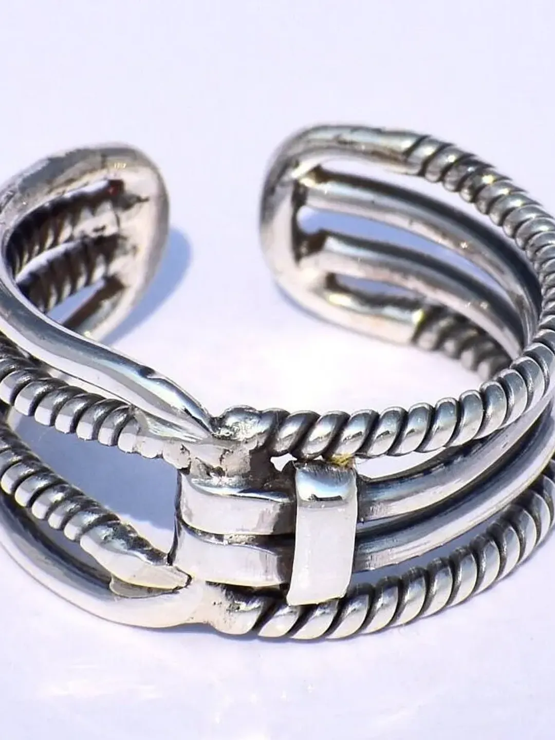 Chunky Band Ring, Statement Band Ring, Handmade Band Ring, 925 Silver Band Ring, Wide Band Ring, Adjustable Band Ring, Silver Valentine Gift