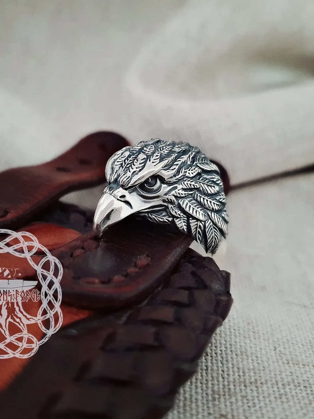 Eagle Ring, Sterling Silver Eagle Ring, Animal Jewelry, Animal Ring