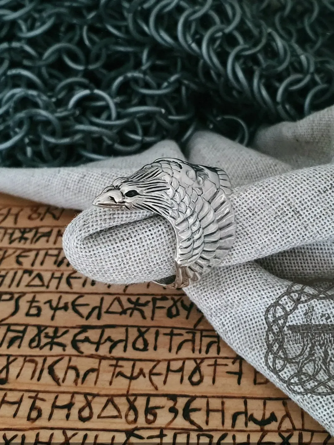 Raven Ring, Sterling Silver Raven Ring, Norse Raven, Viking Raven, Animal Jewelry