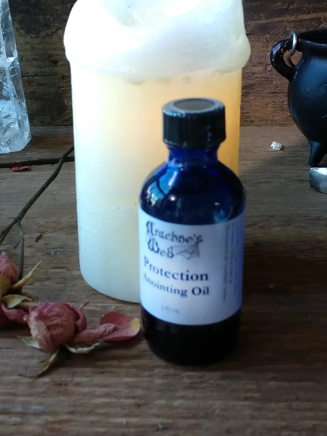 Protection Ritual Oil, Anointing oil for candles, oil for magic, fragrant oil for candle magick, witch's anointing oil for protection