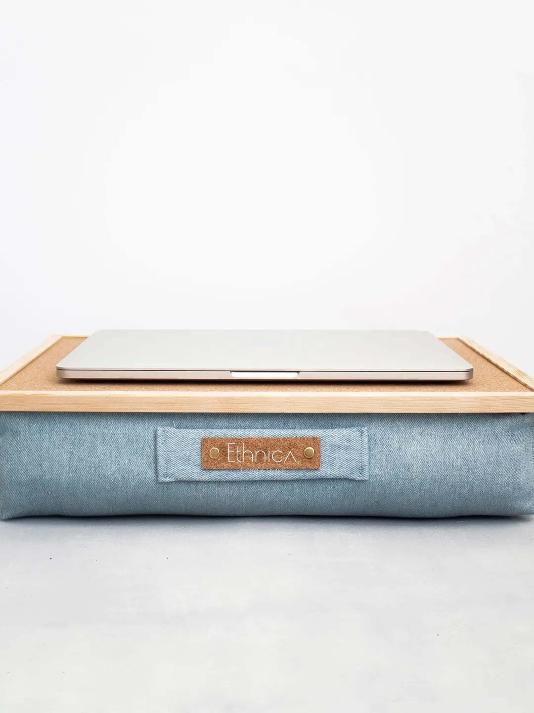 Laptop Table For Bed, Cushion Lap Desk, Laptop Tray With Pillow, Wooden Lap tray, Pillow Laptop Desk, Bed Table Tray, Computer Desk