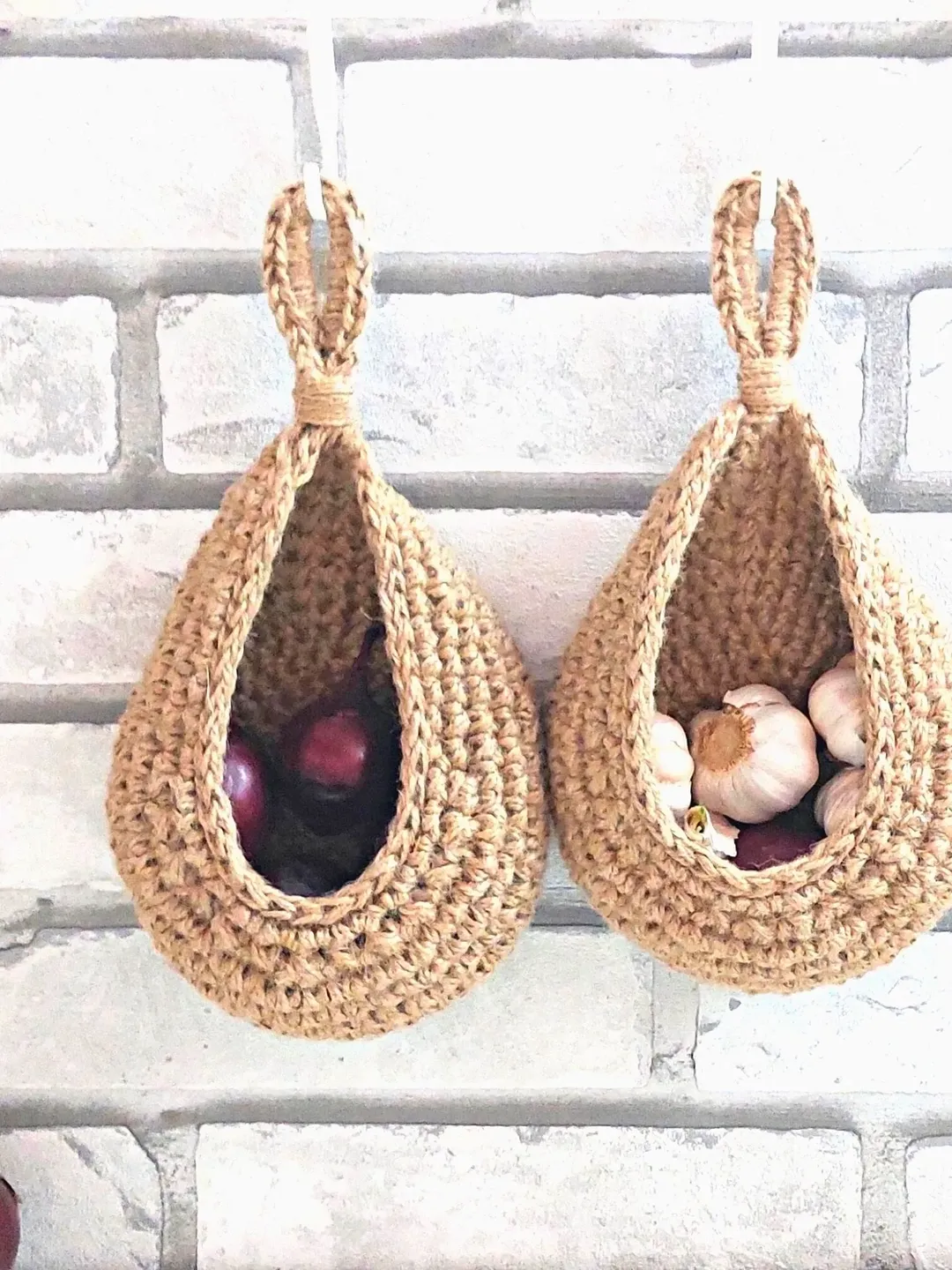 Storage and organization Minimalist kitchen decorating 2 Awesome hanging storage baskets set RV gift Cozy home gift