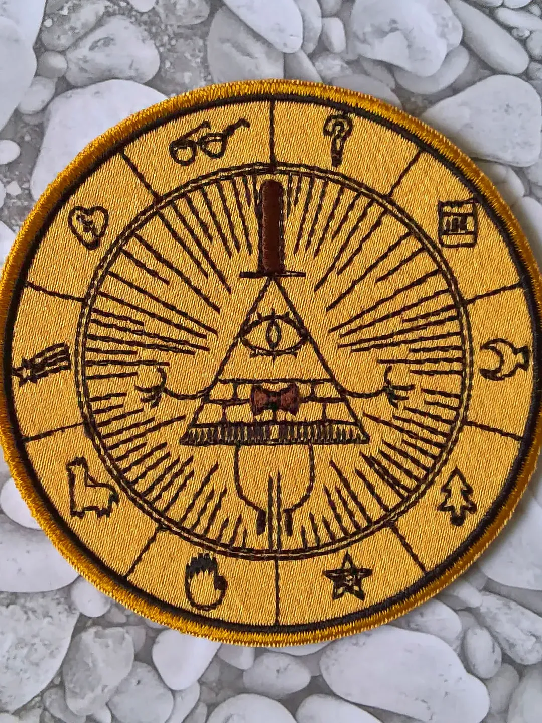 Bill Cipher Zodiac Patch Sew on or Hook and Loop