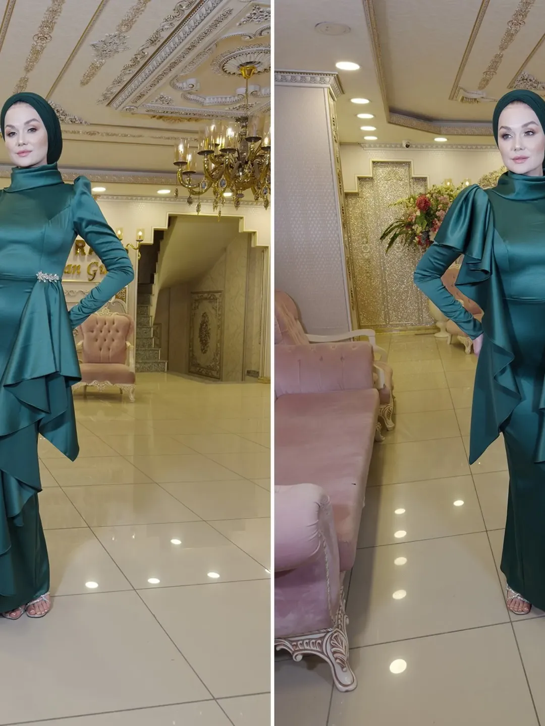 AHUNARE HIJAB - Wedding Dress, Muslim Evening Gown, Nikah, Islamic Wedding, Engagement, Bridesmaid