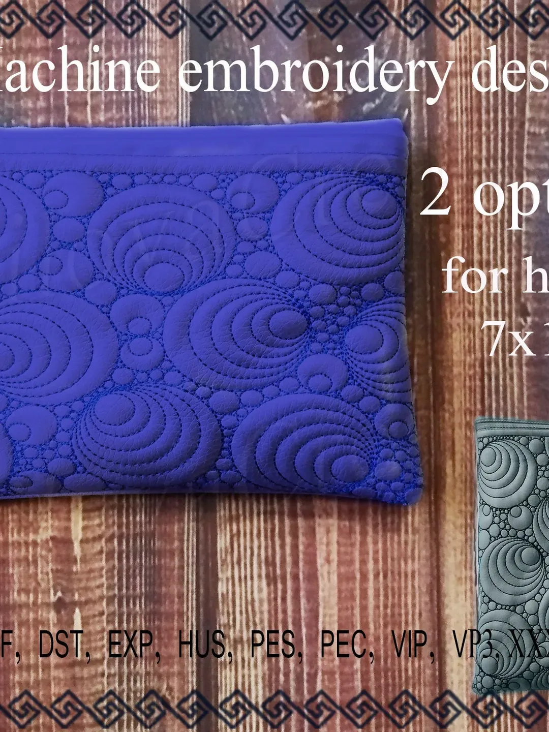 cosmetic bag embroidery designs zippered bag travel zip bag embroidery designs. ITH zippered bag Embroidery Design. File Instant Download