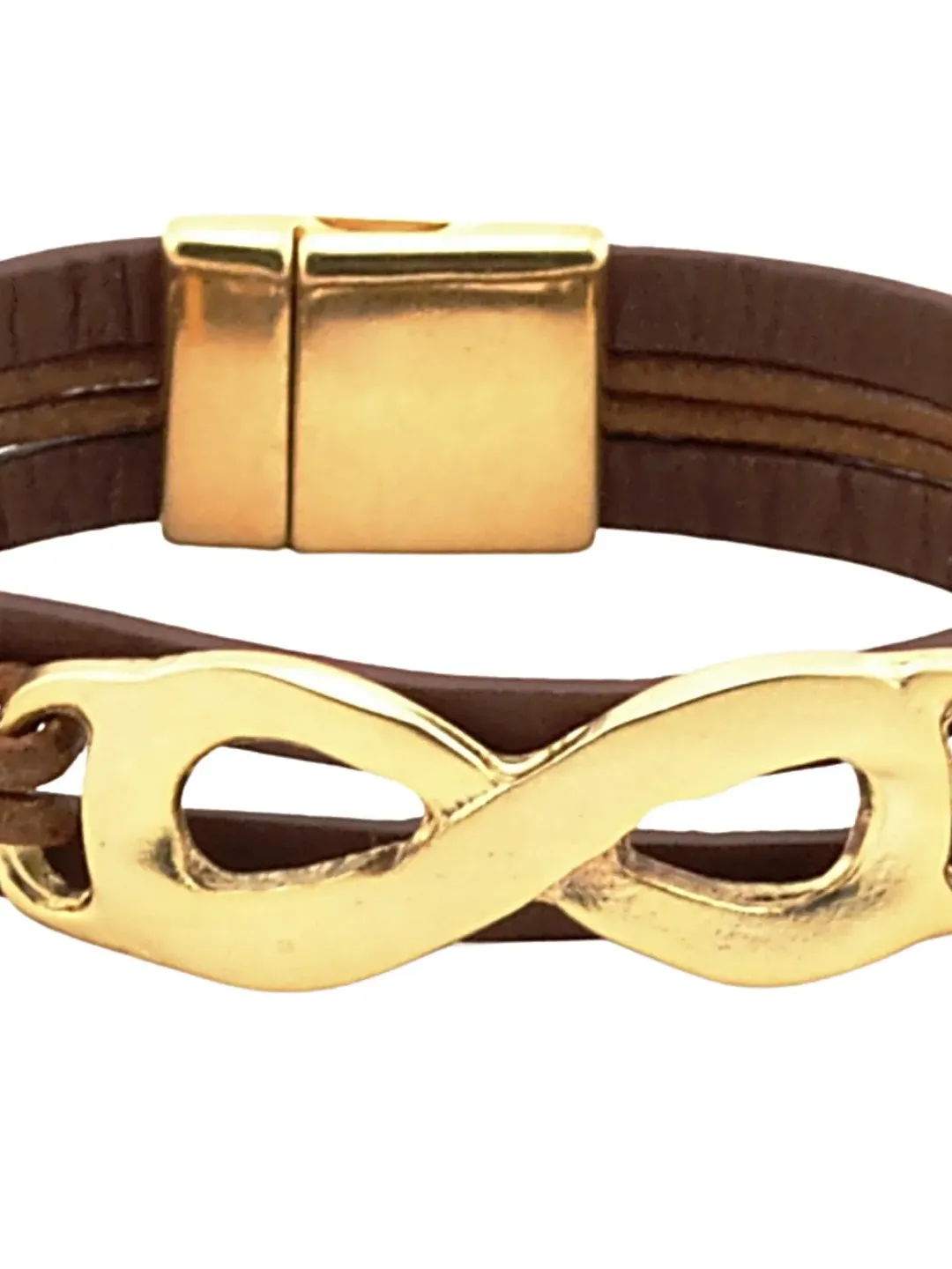 Chunky Gold Infinity Bracelet for Women, Eternity Bracelet Gift, Unity Link Friendship Jewelry, Bracelet Femme Womens Gifts