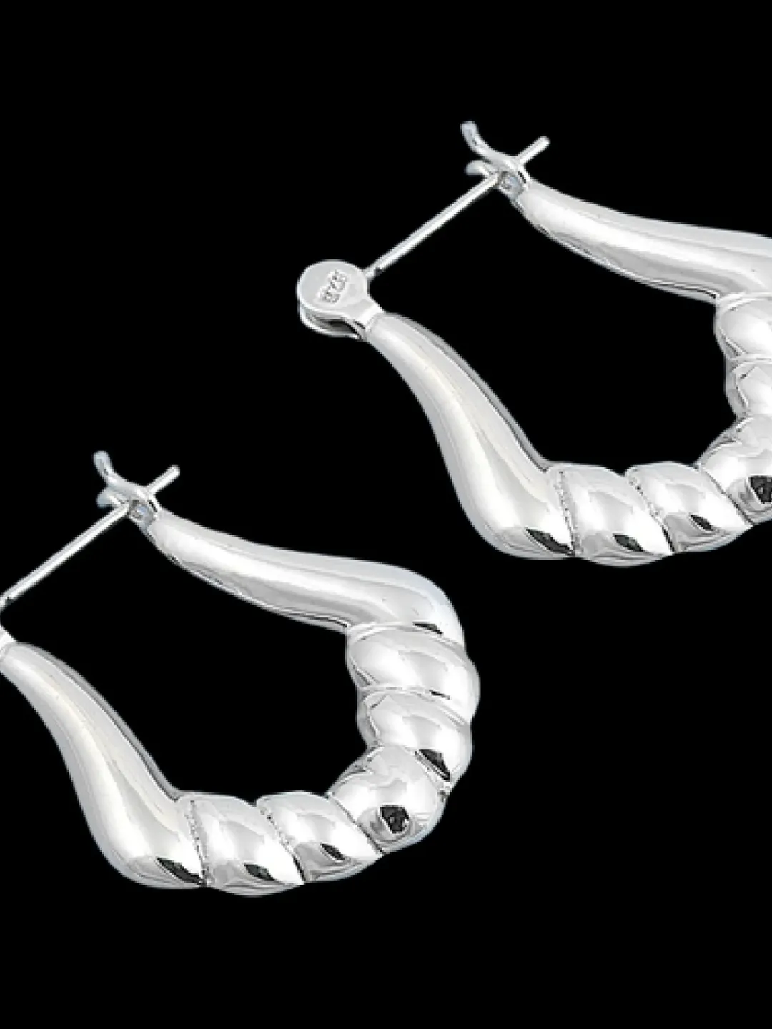 Hoop Earrings · solid 925 Sterling Silver hoop earrings · Loop earrings · Hollow Hoop Earrings · Hoop earrings for women