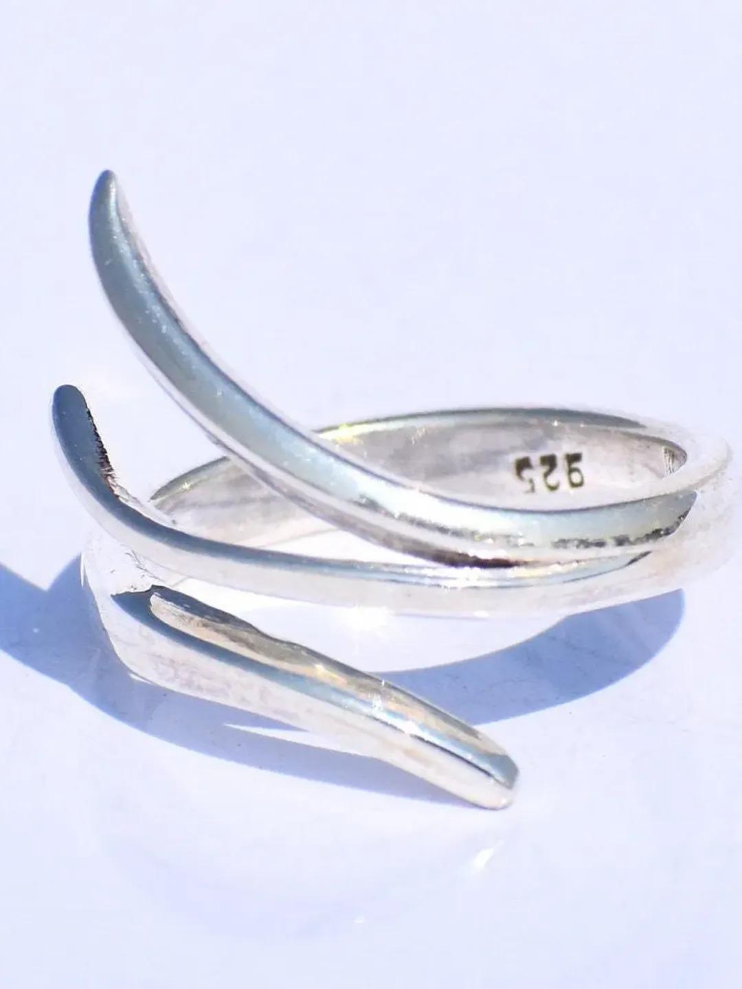 Sterling Silver Ring, Handmade Ring, Minimalist Ring, Adjustable Ring, Knuckle Ring, Stackable Ring, Anniversary Gift, Bohemian Unisex Ring