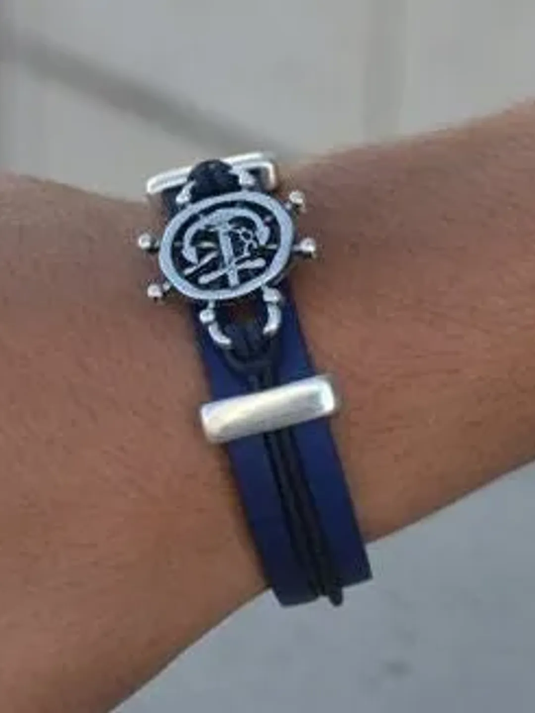 Anchor Bracelet, Ship Wheel Nautical Jewelry, Men Gifts Silver Anchor Charm Leather Bracelet, Sailing Bracelet, Sailor Nautical Mens Jewelry