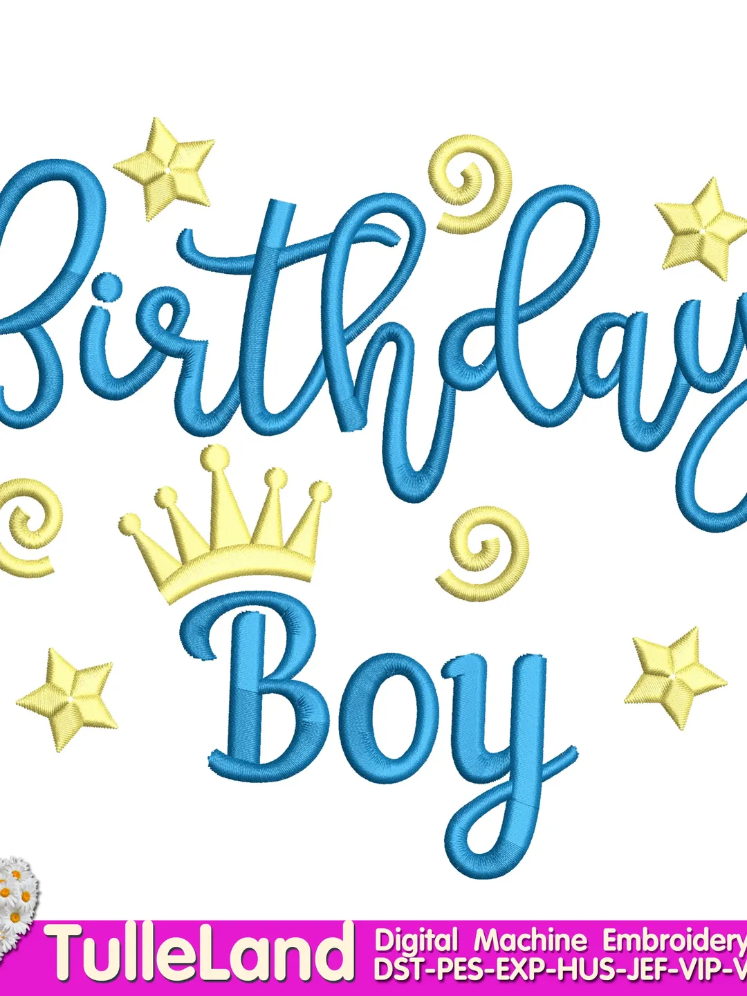 Birthday Boy Baby first birthday boy 1st birthday  Design Applique for Machine Embroidery