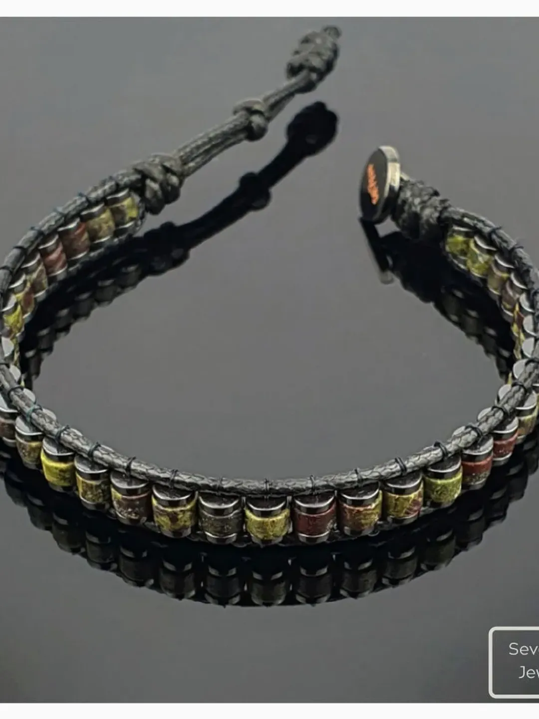 Heliodor Bracelet, Hematite Gemstone, Slim Design Bracelet, Gifts For Men, Women, Heliotrop Jewellery, Gifts for Christmas, Gemstone Beads