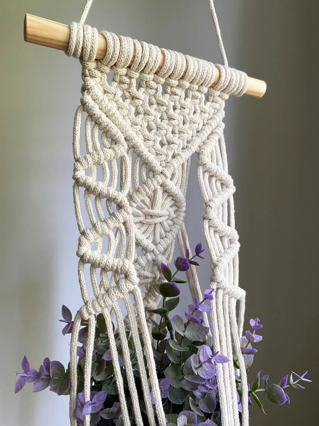 Macrame Plant Hanger Pattern PDF, Boho Decor DIY Tutorial