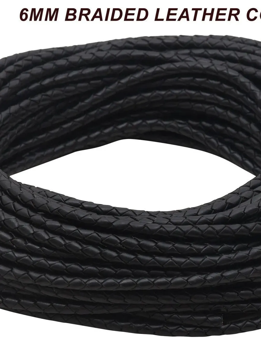 Handmade Braided Bolo Leather Cord - Perfect for Jewelry Making, Necklaces, and More 25m spool
