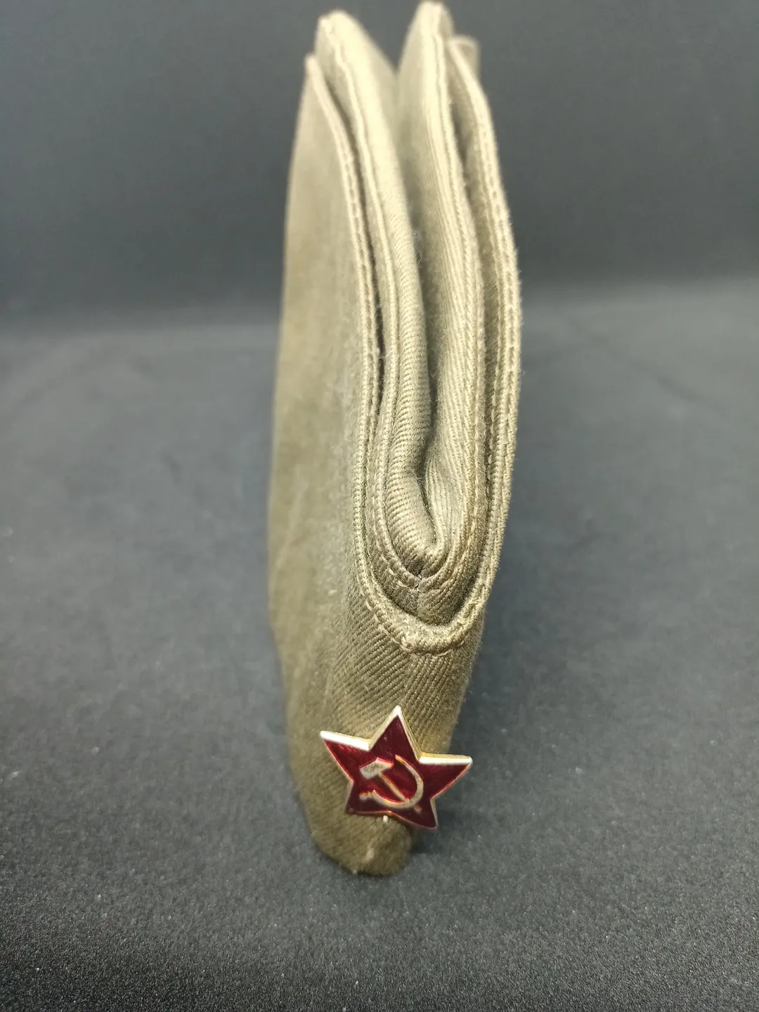 Original Soviet side cap PILOTKA. Headdress of soldiers of the armed forces of the USSR of the Soviet-Russian army everyday headdress