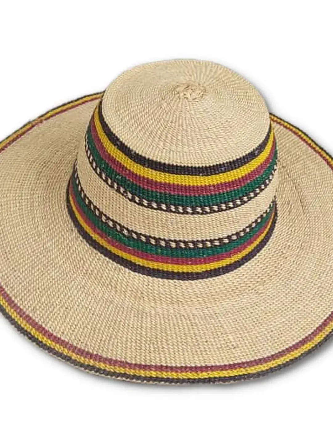 Wide brim  straw hat with leather strap | Floppy hat | Beach Hat