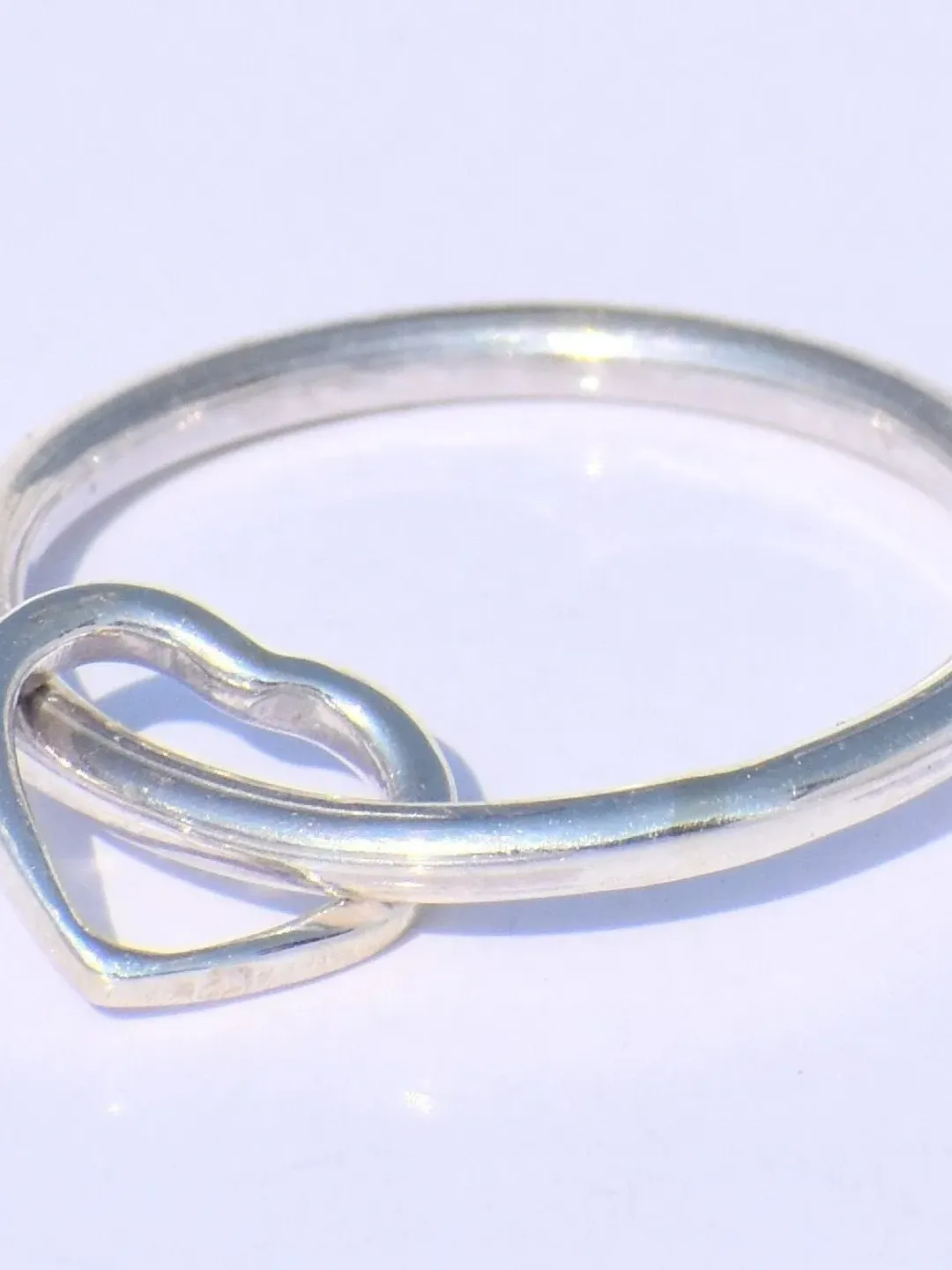 Heart Ring, Love Ring, 925 Sterling Silver Ring, Anniversary Gift, Silver Heart Ring, Silver Dainty Ring, Silver Fidget Ring, Handmade Ring