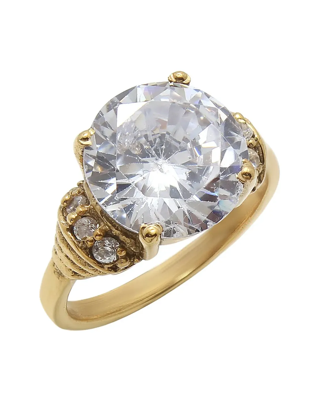 Round Engagement Ring, Wedding Ring, Bridal Ring, Sterling Silver Ring, Cubic Zirconia Ring, Women Ring, Cluster Ring, Wedding Gift