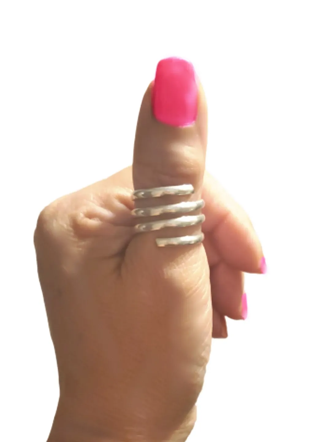 Sterling Thumb Ring · Sterling Silver Wrap Adjustable Thumb Ring · Wire Wrap Ring Adjustable Ring · Sturdy 925 Ring for Women · Thumb Ring
