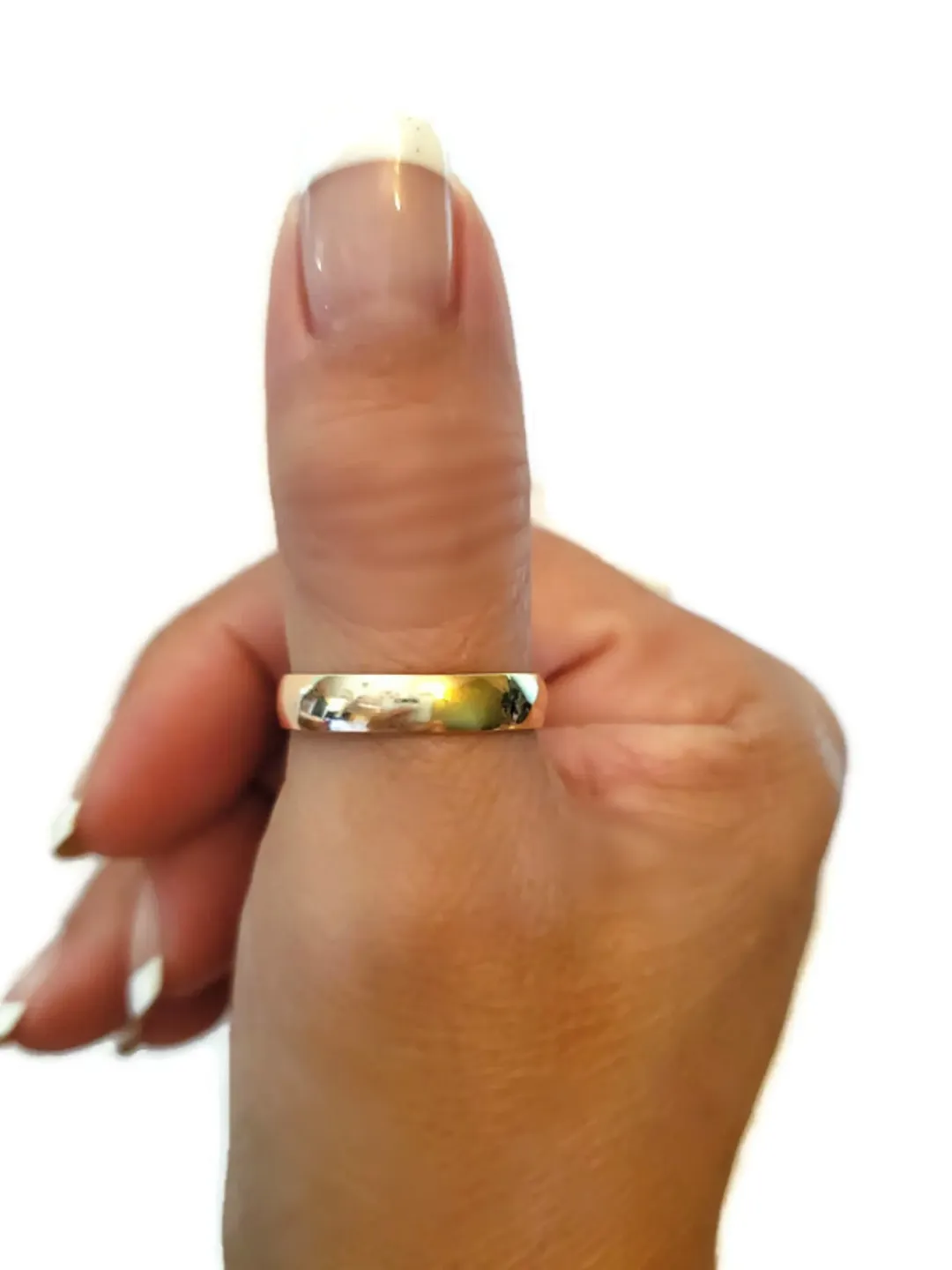 Gold Thumb Ring 5mm Gold Wedding Band Ring Comfort Fit 14K Gold Filled Fill Thumb Ring Thumb ring for women #goldthumbring