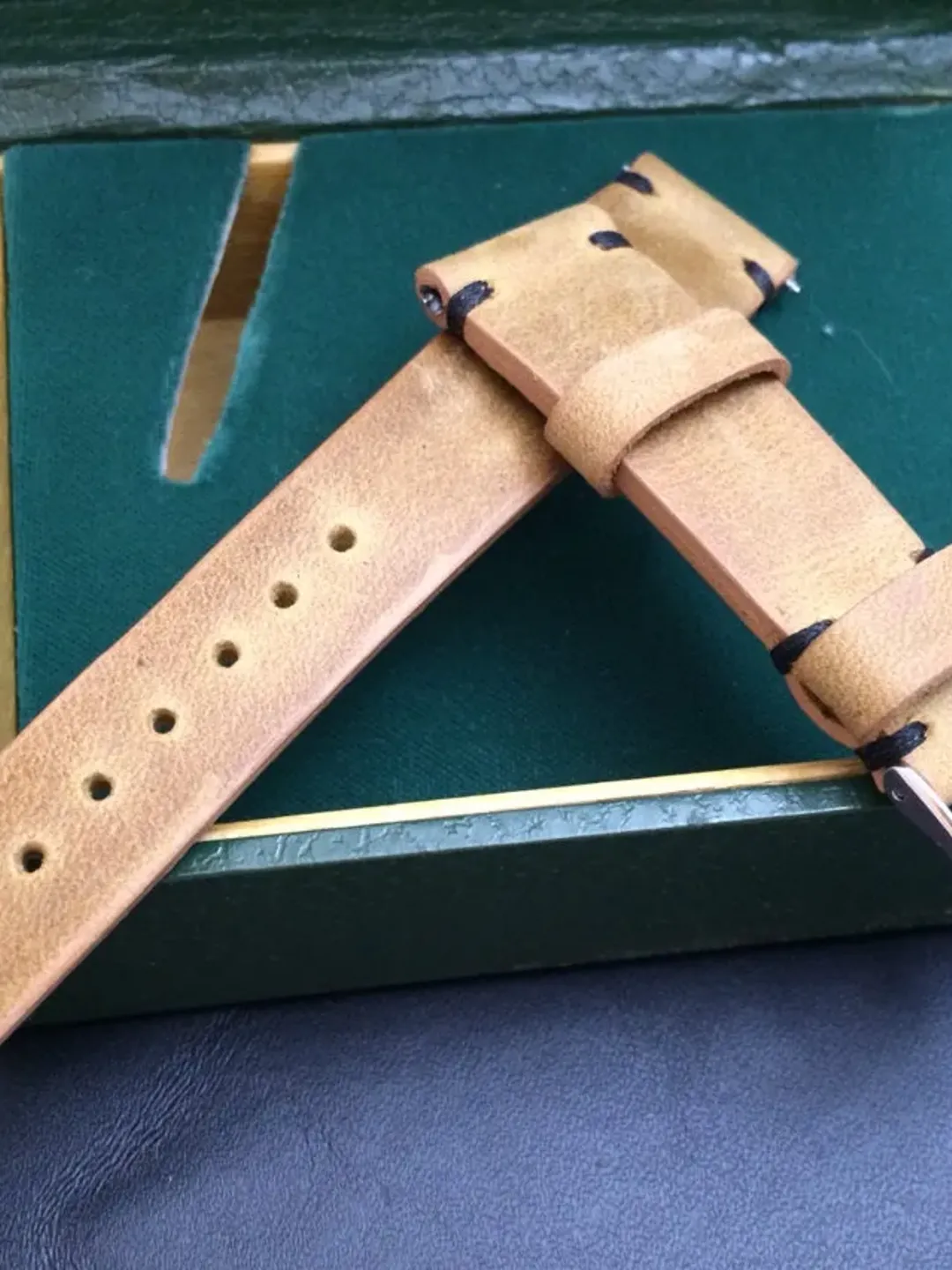 Leather Watch Strap 20mm, Beige watch band, 18mm 19mm leather watch band, watch strap, FREE SHIPPING