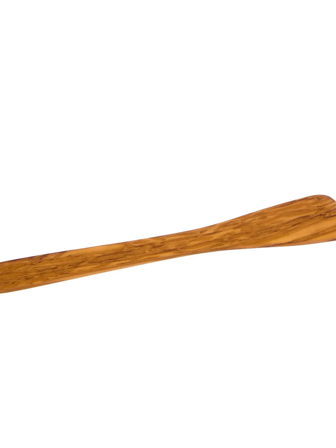 Flat Olive Wood Spatula 30 cm / 11.81" Handcrafted - AKwood / Handmade Cooking Spatula - Must have!  Front edge is diagonal!