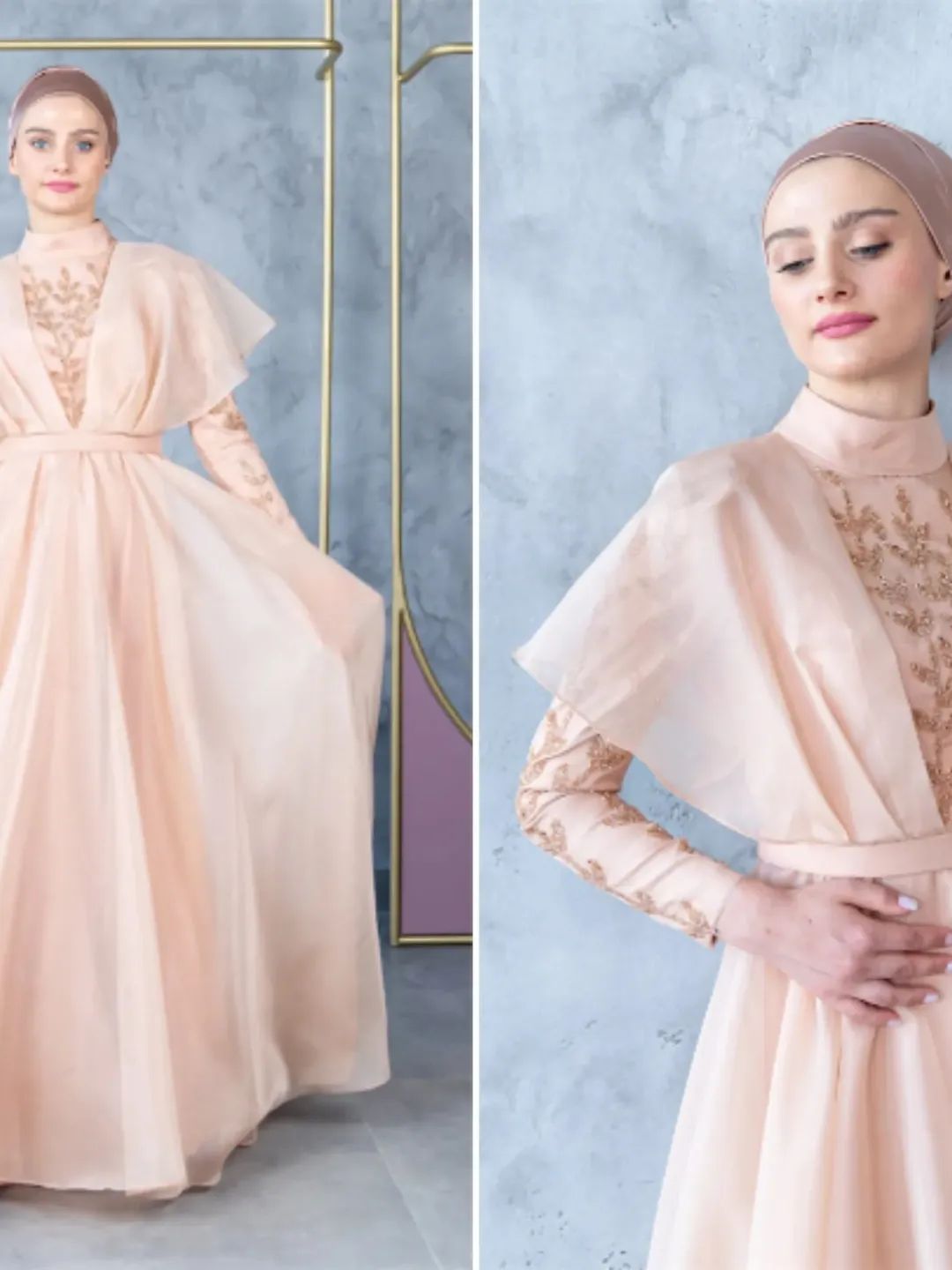 Ahunare Wedding Dress, Muslim Evening Gown, Nikah, Islamic Wedding, Engagement, Bridesmaid, Maxi Dress