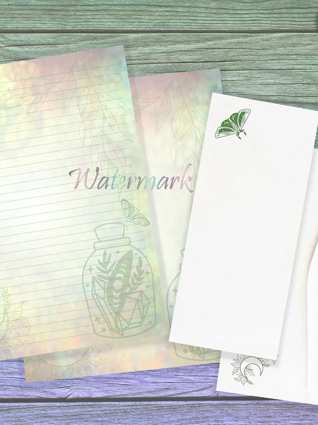 Forest Spell Paper | Snake Stationery | Gemstone Writing Paper | Woodland Magic Page | Green Witch Letter Paper | Junk Journal | Spell Page