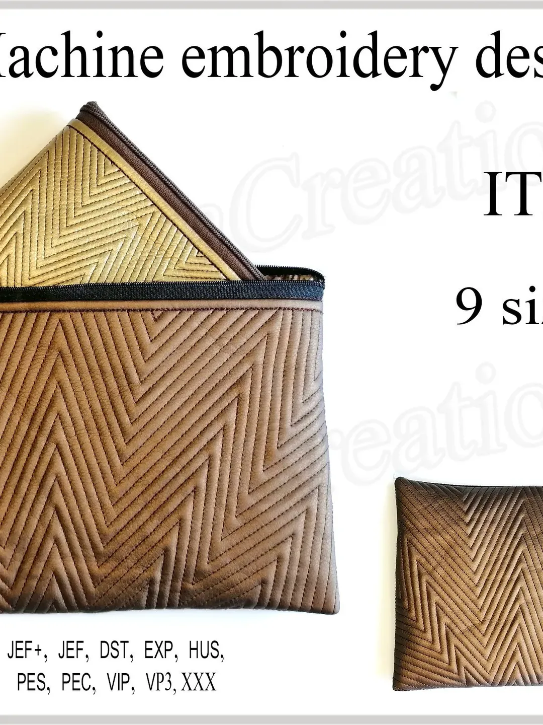 In the hoop bag ITH embroidery designs cosmetic bag phone case wallet for 5x7 6x10 hoop embroidery projects Instant Download emb pattern