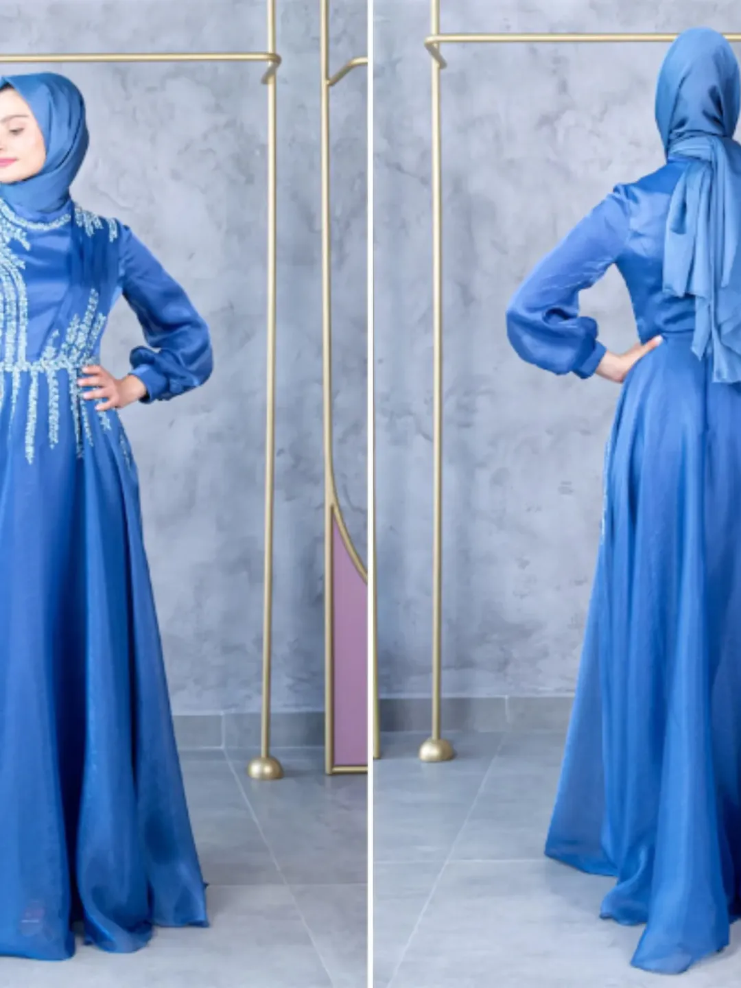 Ahunare Wedding Dress, Muslim Evening Gown, Nikah, Islamic Wedding, Engagement, Bridesmaid, Maxi Dress