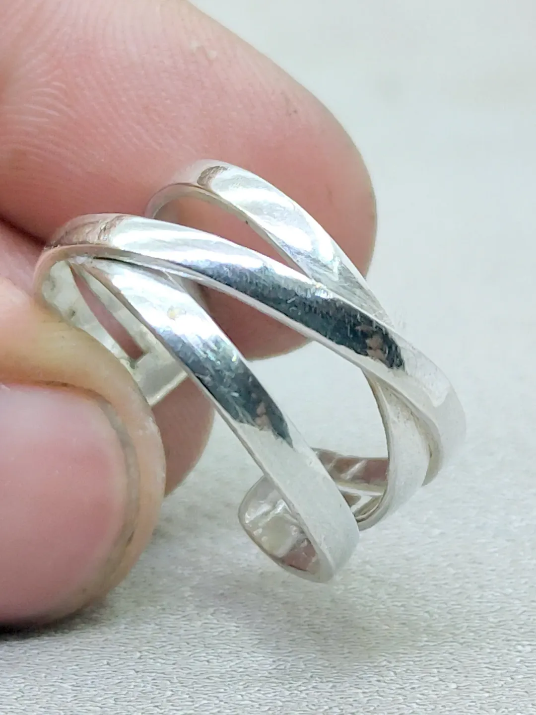 Chunky Band Ring, Sterling Silver Ring, Handmade Band Ring, Statement Ring, Adjustable Ring, Wedding Gift, Ring For Her, Bohemian Jewelry