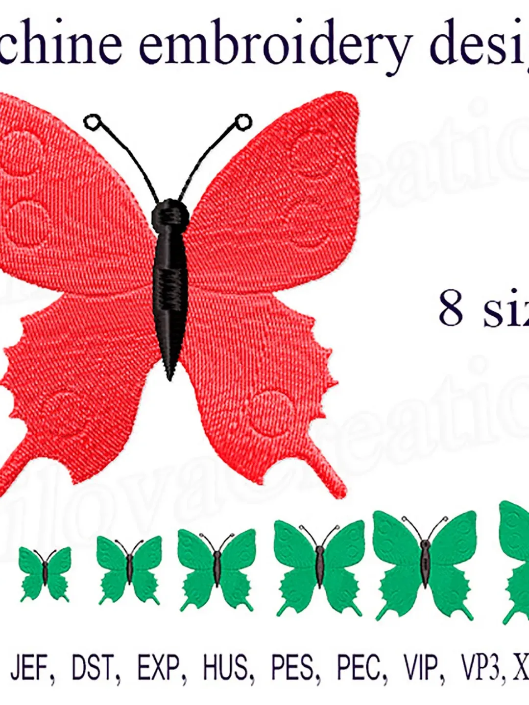 Butterfly Embroidery file Insect Embroidery Design  Butterfly machine embroidery designs For hoop 4x4