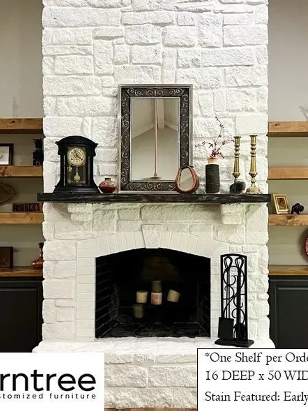 FREE SHIPPING! - Wood Floating Shelf 16-inches Deep | Rustic Shelves | Farmhouse Shelf | Reclaimed Wood Floating Shelf | Handmade Shelf