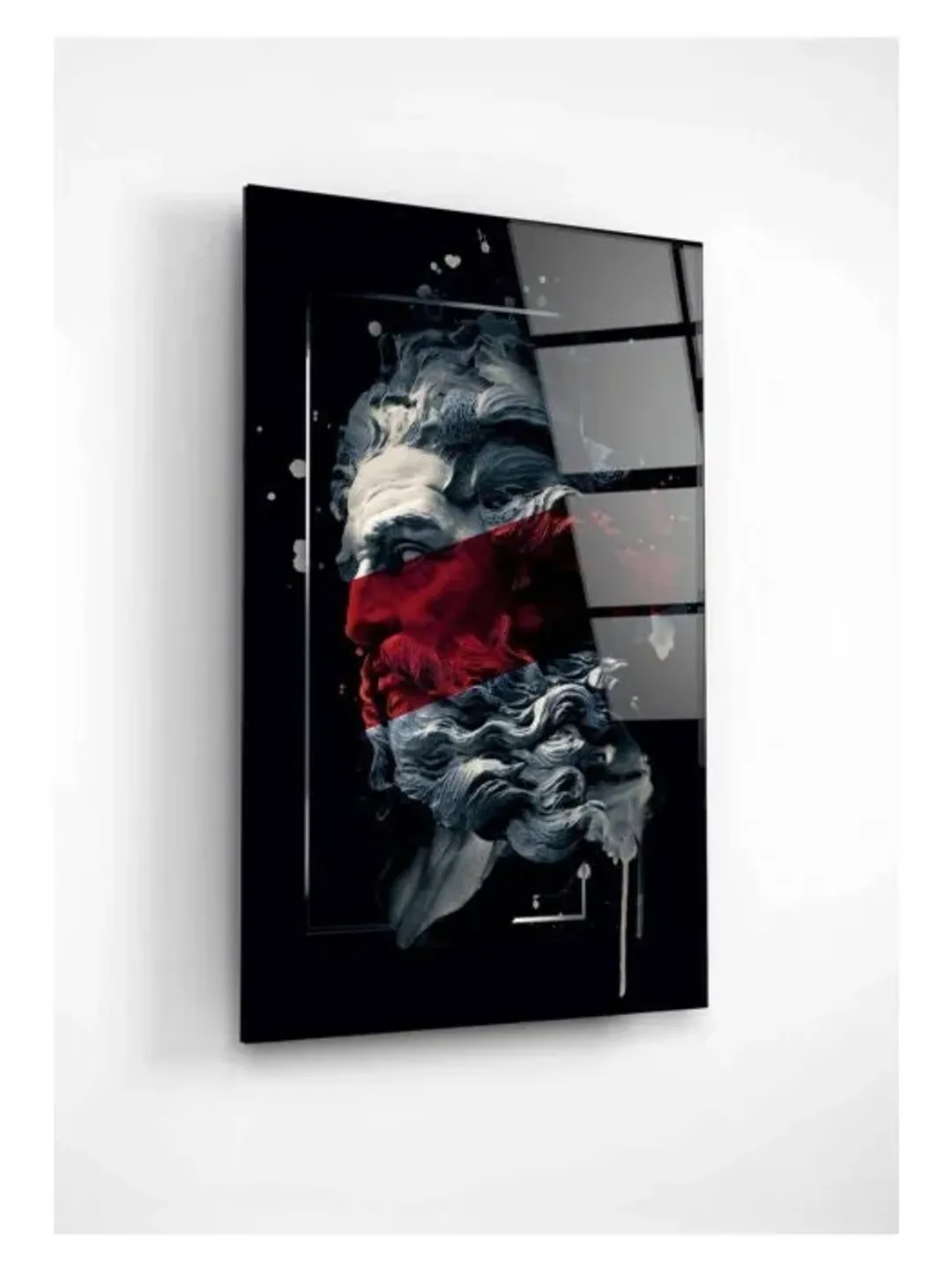 Digi-photo Zeus Tempered Glass Printing Wall Art , Natural And Vivid Wall Decor , Modern Wall Art, Extra Large Wall Art