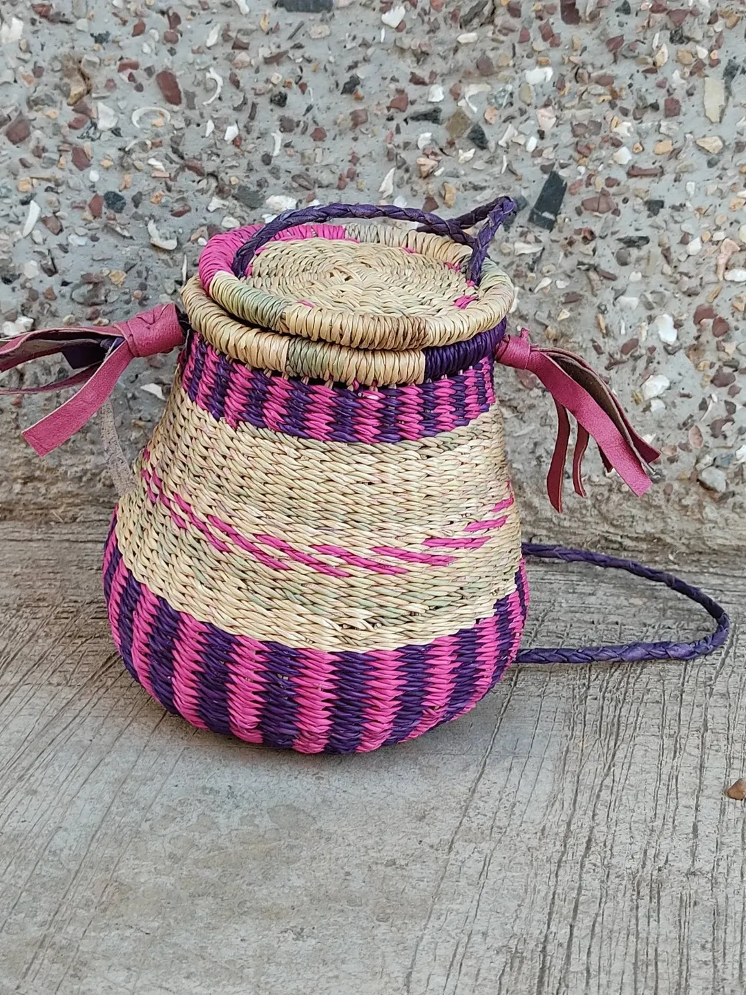 Picnic basket | Straw handbag | Straw bag | Basket bag | African Basket | Small Basket | Makeup Organizer | Storage Basket | Desk organizer