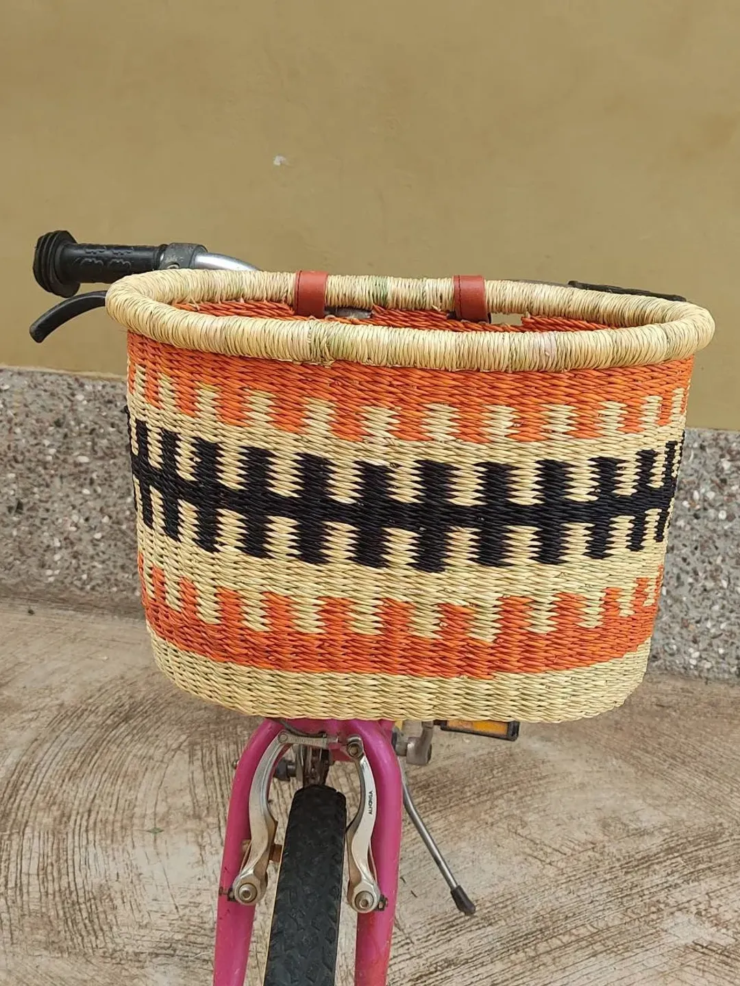 Ghana Woven Bike Basket