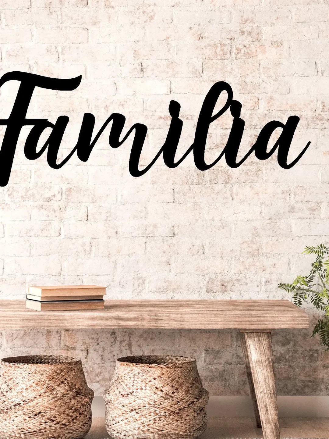 Familia Metal Sign, Metal Word Sign, Spanish Family Decor, Mexican Family Restaurant Sign, Spanish Porch Decor, Familia word sign