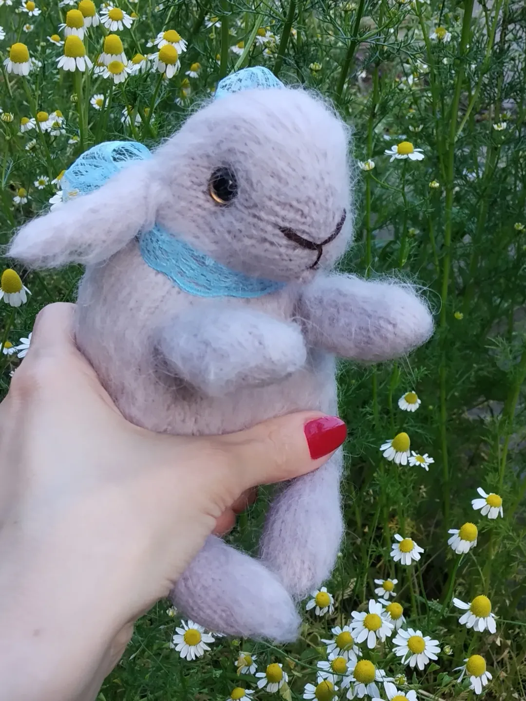 realistic bunny mini, soft fat rabbit fluffy toy gray bunny, knitted plush rabbit, gray stuffed rabbit, fluffy bunny with bow, chubby rabbit
