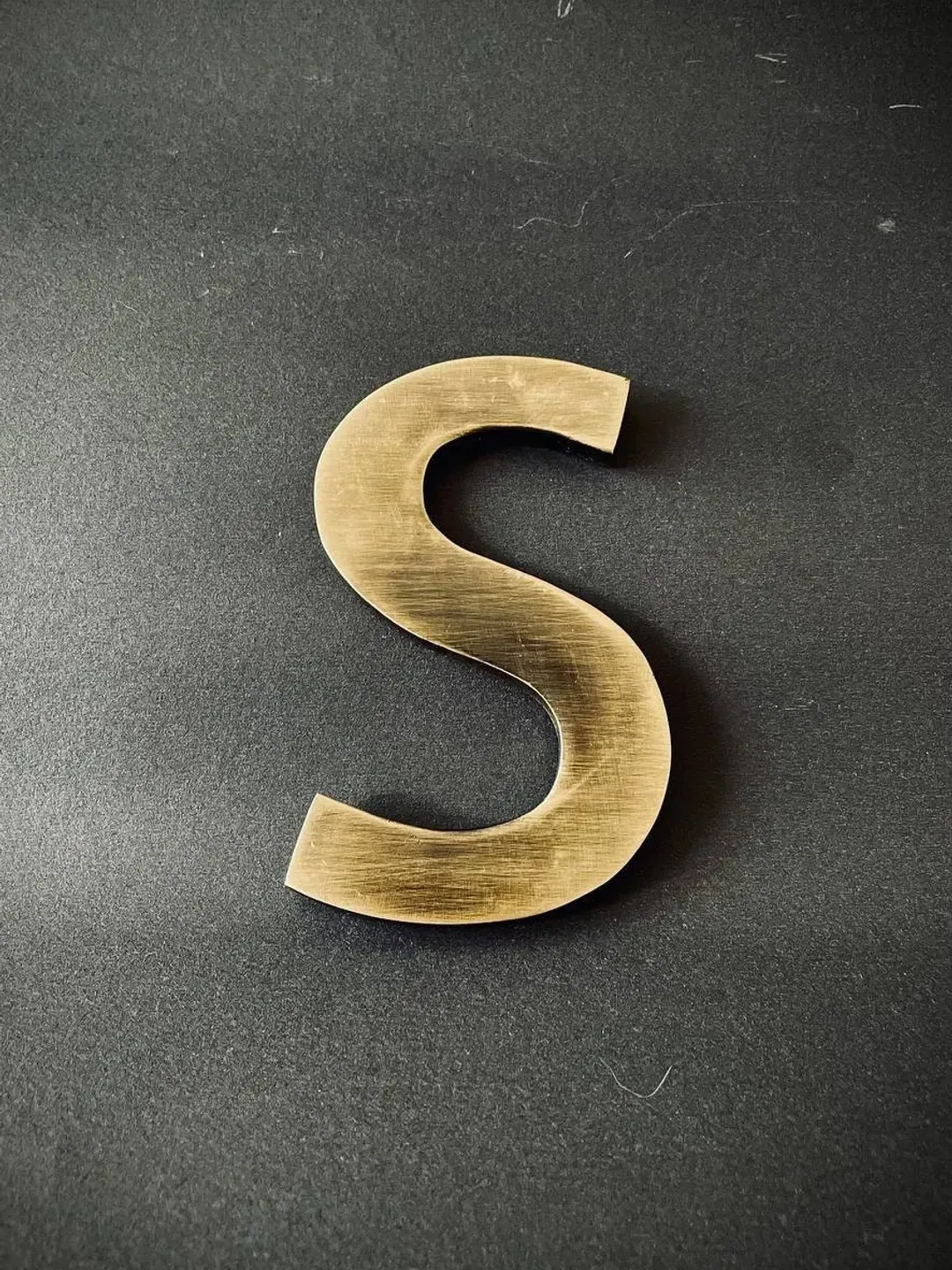 Antique Aged Brass Letters - Brushed Brass Letters - Antique Brass - Aged Brass