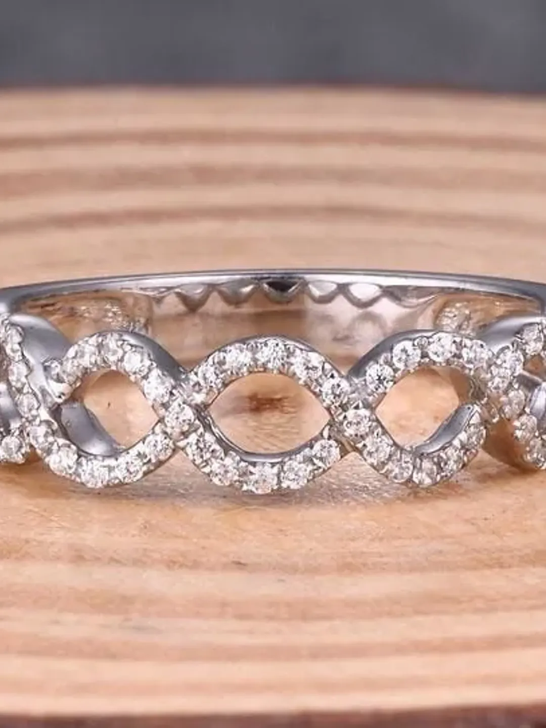 Solid 14K White Gold Fashion Band / Wedding Band