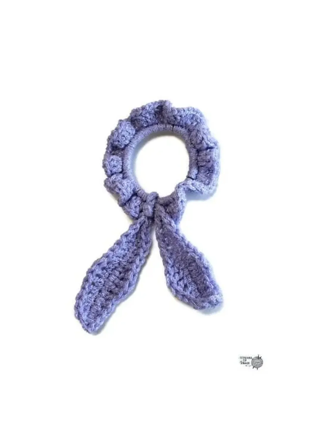 Light Purple Scrunchie with Scarf, Top Knot Scrunchy with Tie, Bridesmaid Proposal, Hair Ribbons and Accessories, Mother's Day Gifts for Her