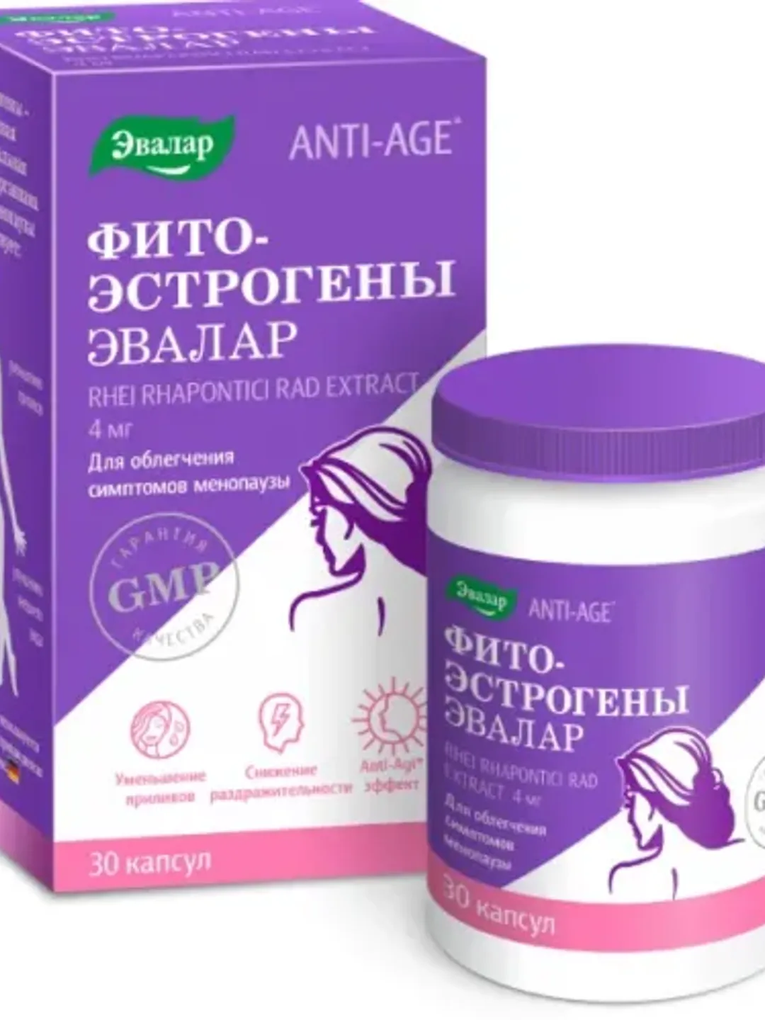 Evalar PhytoEstrogens 30 caps ANTI - AGE menopause health woman