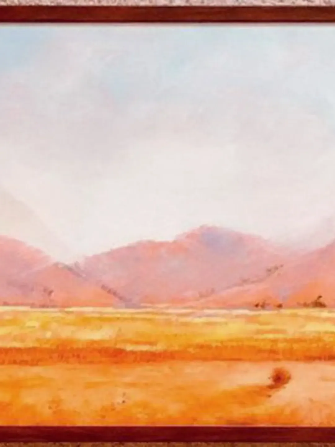 Chihuahuan Desert Painting "TUMBLEWEED" Original Oil Painting on Canvas, LandscapePainting by "Walperion Paintings"