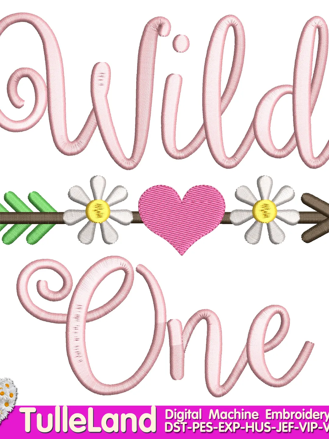 Wild One First Birthday 1st Birthday Design for Machine Embroidery