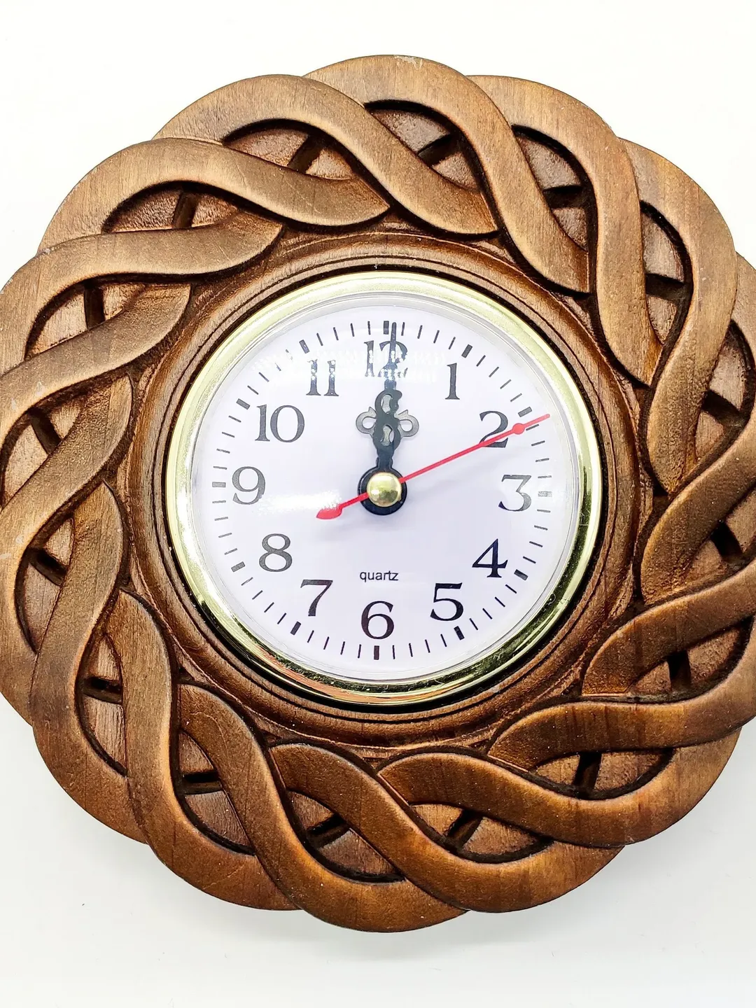Modern wall clock, Wooden clock, Rustic wall clock, Wooden wall clock, Wooden Carver Panel, Wooden wall decor, carved wood wall art